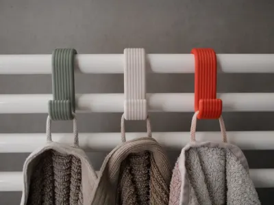 Crochet de serviette de radiateur