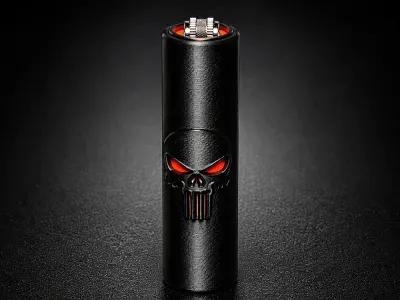 Image 1 : Cache briquet clipper Crâne Tactique